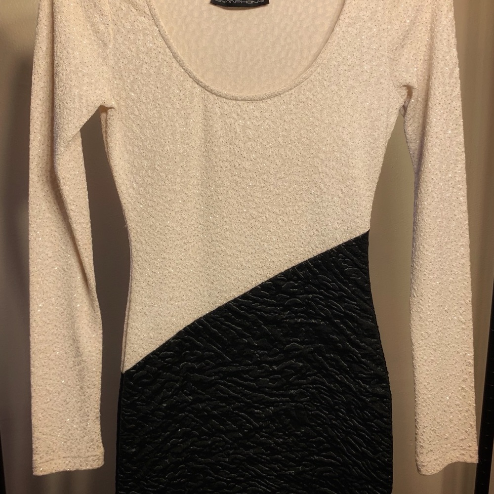 Two tone mini dress